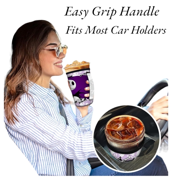 Nightmare Before Christmas 3 Pack Reusable Insulated Neoprene Coffee Cup Sleeve - Picture 8 of 8